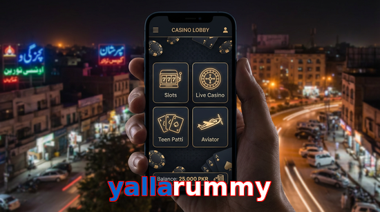 Main screen of Yallarummy app page for PK players